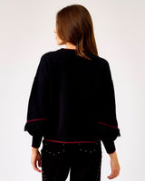 Black Safari Embroidered Jamie Jumper