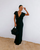 Black Elodie Crochet Shell Dress