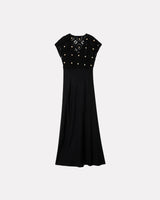 Black Elodie Crochet Shell Dress