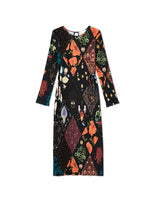 Multicolour Night Garden Gaia Plisse Dress