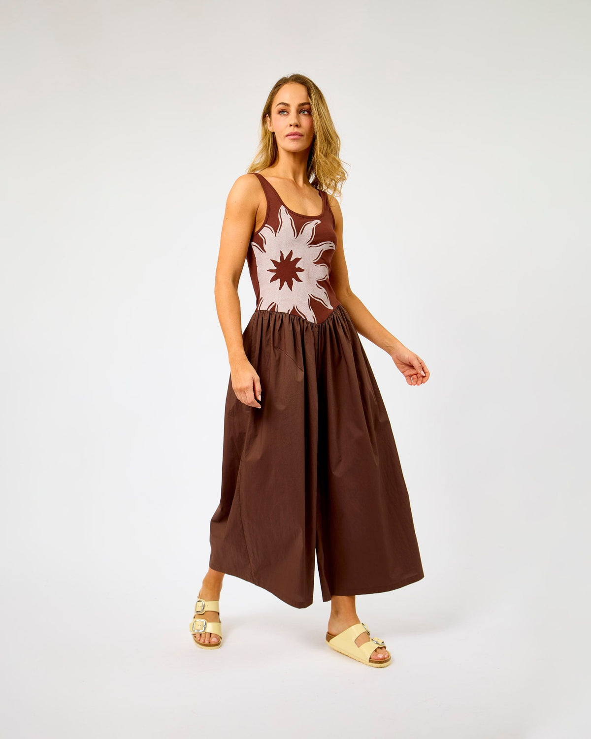 Brown-Chocolate-Poplin-Sun-Jumpsuit
