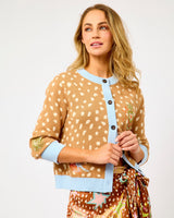 Brown Deer Print Hollie Cardigan