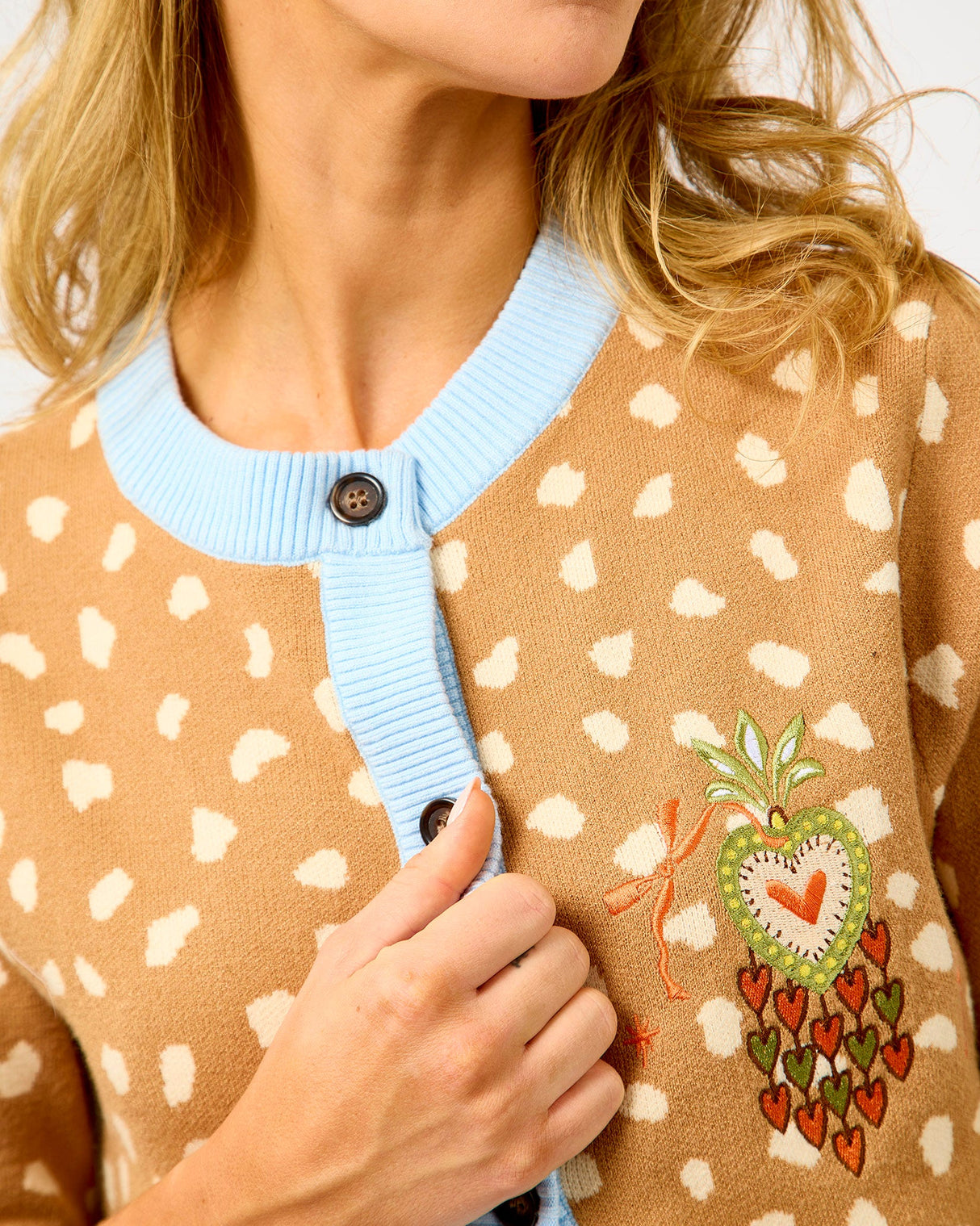 Brown Deer Print Hollie Cardigan