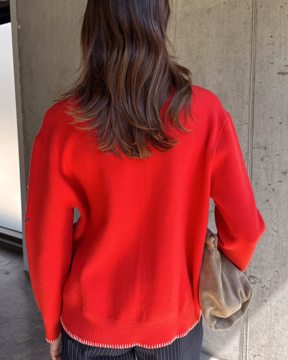Red-Mystical-Cardigan-With-Collar