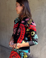 Black Amara Vienna Printed Hollie Cardigan