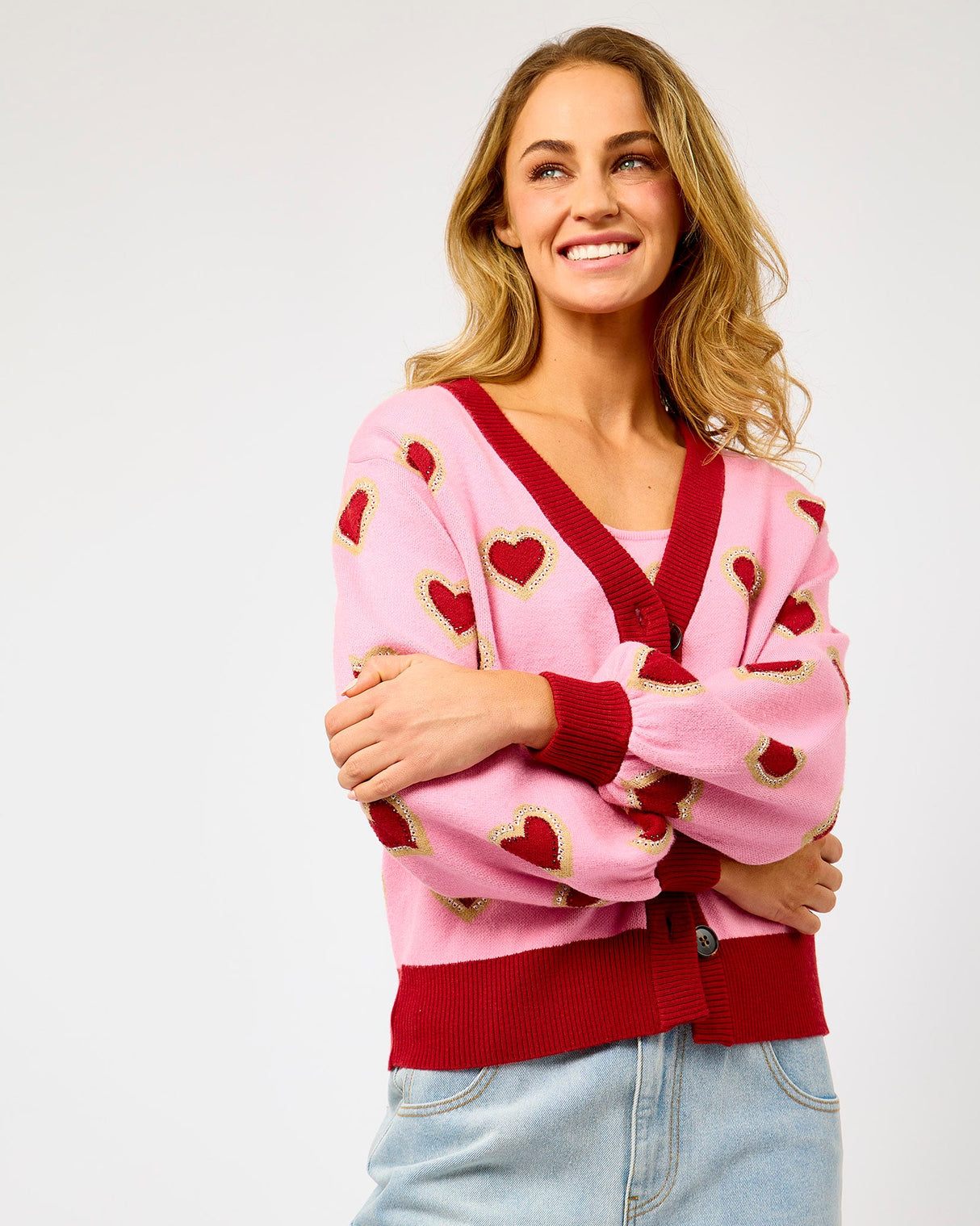 Pink-Red-Hearts-Cardigan
