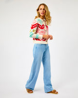 Cream Amara Hollie Printed Cardigan