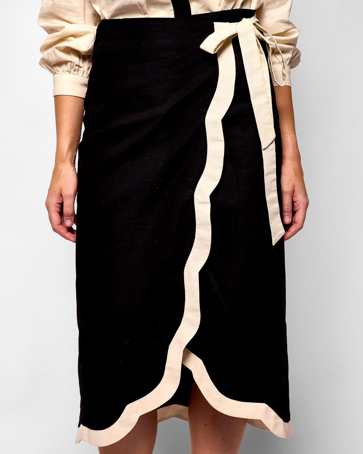 Black-Cream-Jaspre-Wrap-Skirt