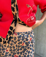 Cherry Leopard Dorris Maxi Skirt
