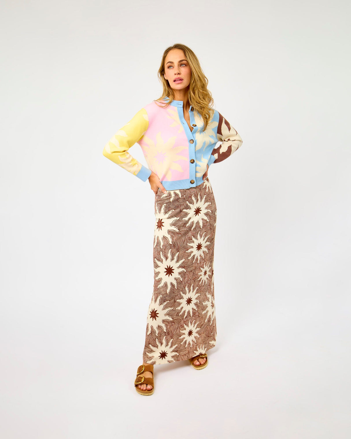 Brown-Chocolate-Soleil-Dorris-Rib-Skirt
