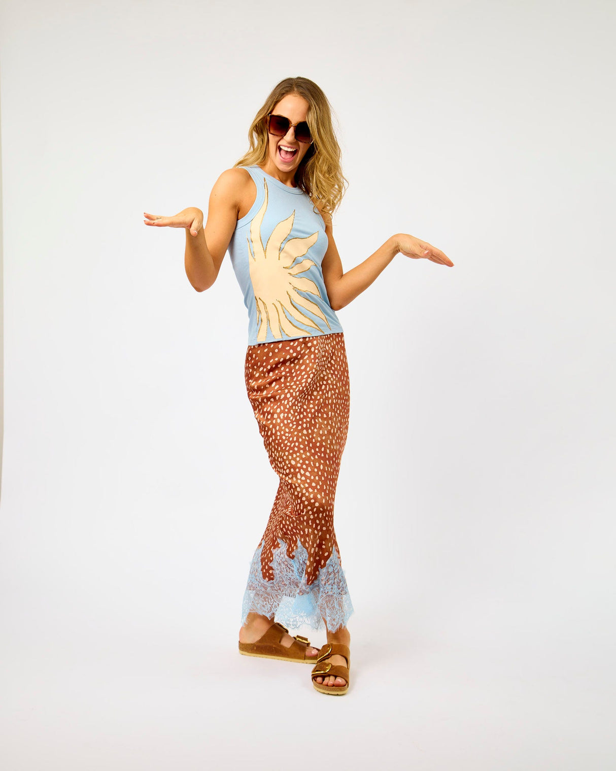 FAWN PRINT MAEVA SKIRT