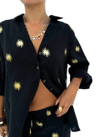 Black-Gold-Sun-Miley-Shirt
