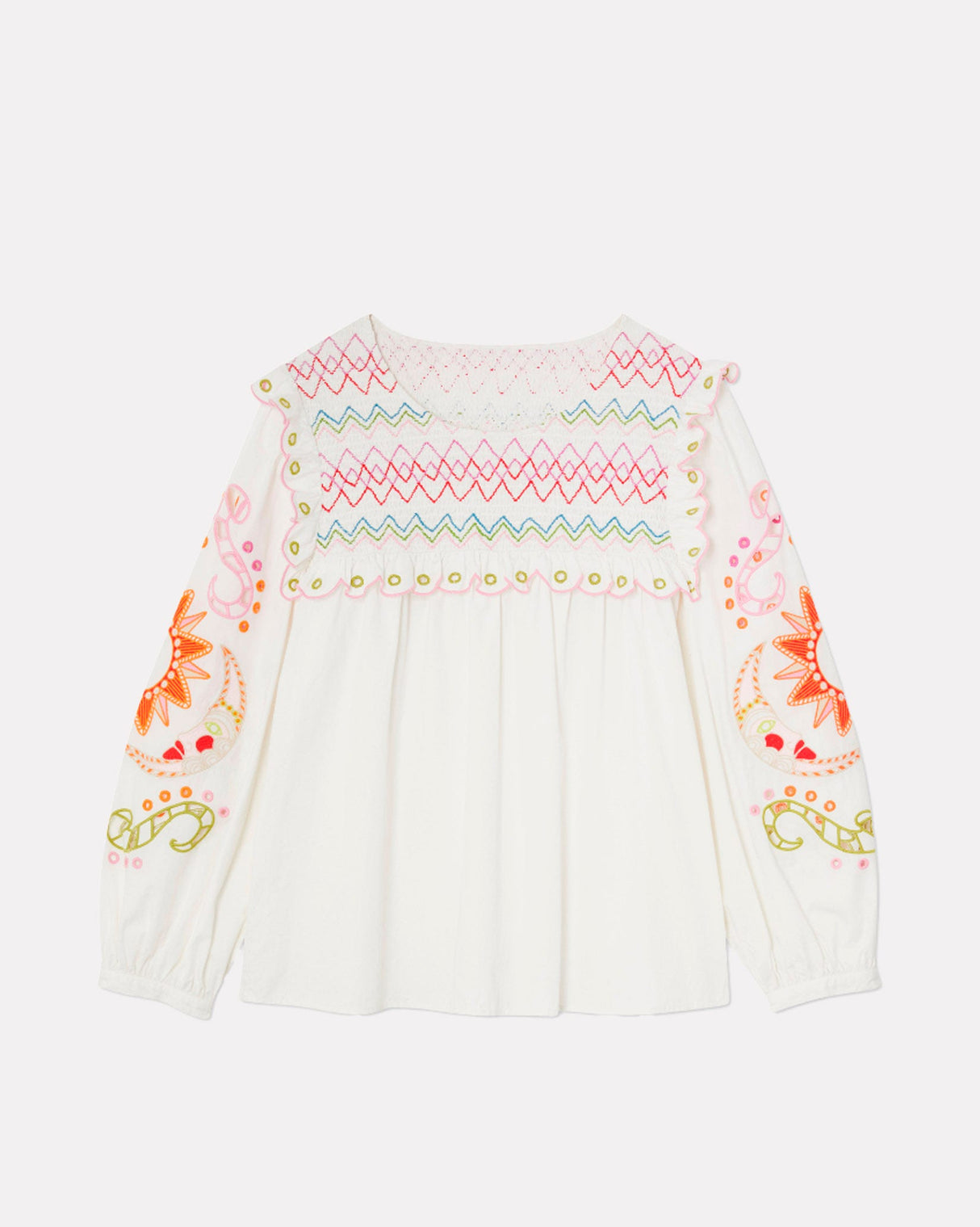 White Maisie Enchanted Embroidered Top