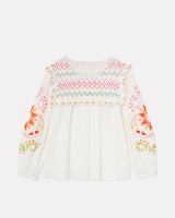 White Maisie Enchanted Embroidered Top