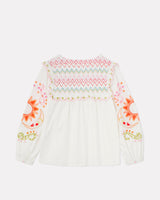 White Maisie Enchanted Embroidered Top