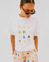 White Ioana Shell T-Shirt