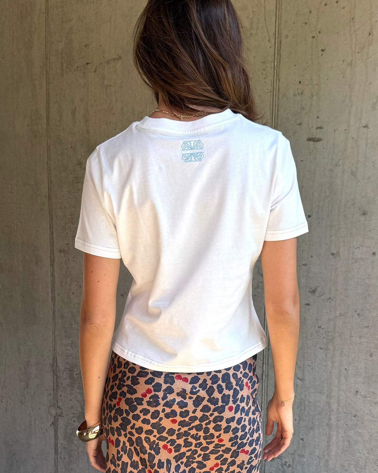 White Cherry Graphic T-Shirt