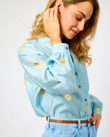 Ice Blue Sun Miley Shirt