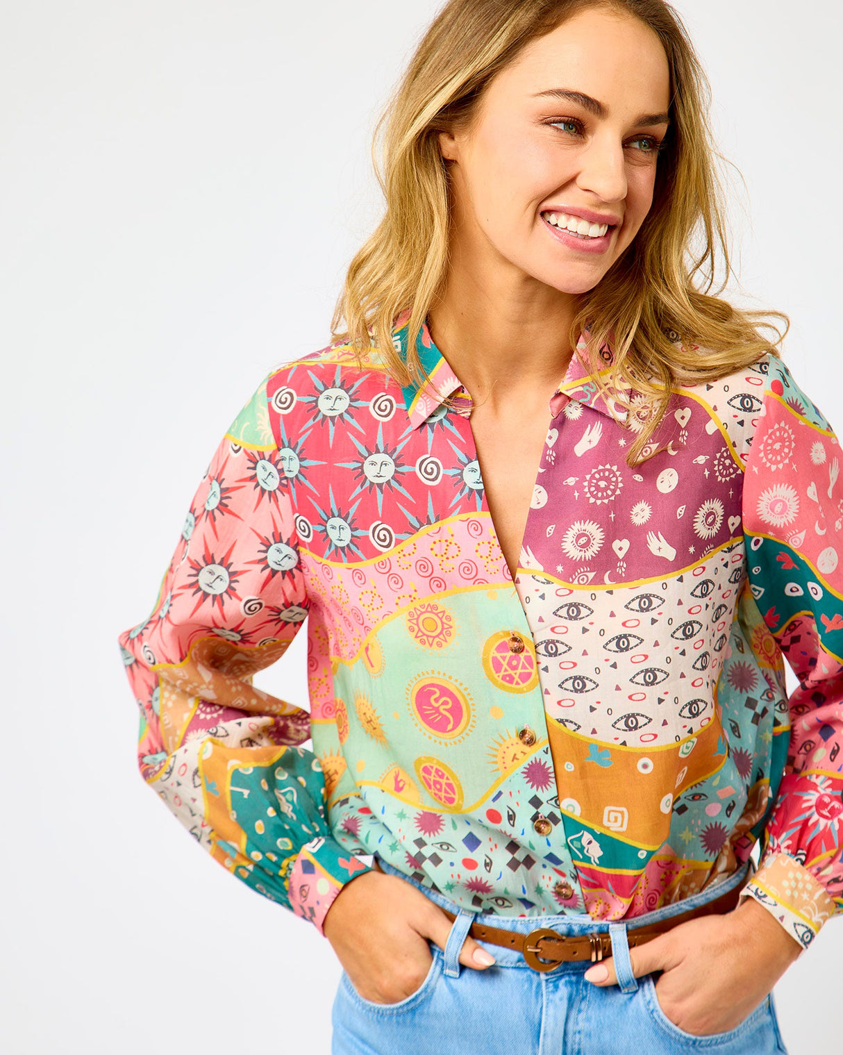 Multi Print Morocco Marley Shirt