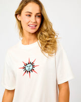 White Morocco Graphic Sun T-Shirt