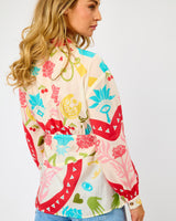 Cream Morocco Charms Print Marley Shirt
