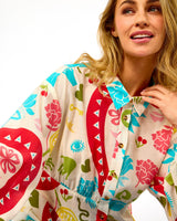 Cream Morocco Charms Print Marley Shirt