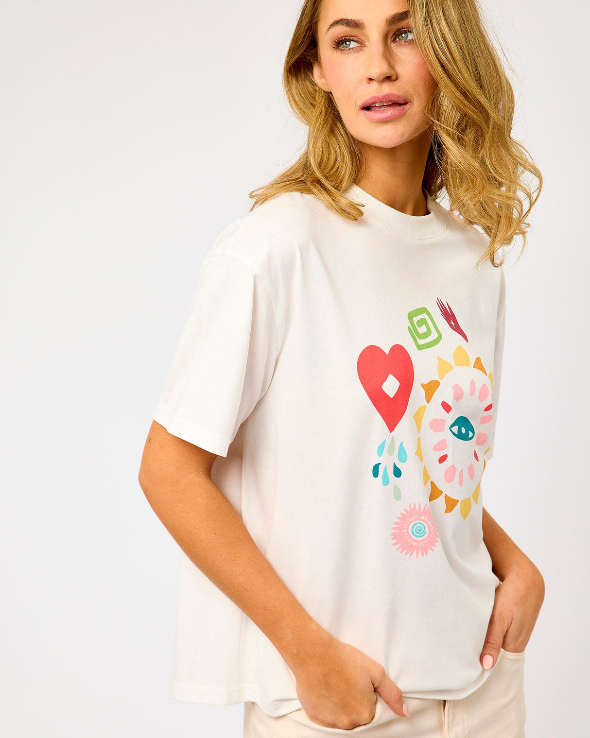 Cream-Morocco-Charms-Graphic-T-Shirt