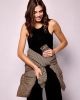 Black Ribbed Tank Top