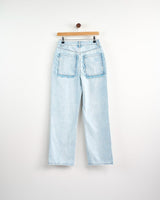 Blue Denim Scallop Detail Jeans