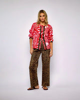 Leopard Lucia Scallop Detail Jeans
