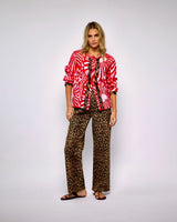 Leopard Lucia Scallop Detail Jeans