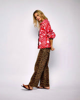 Leopard Lucia Scallop Detail Jeans