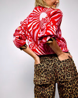 Leopard Lucia Scallop Detail Jeans