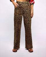 Leopard Lucia Scallop Detail Jeans