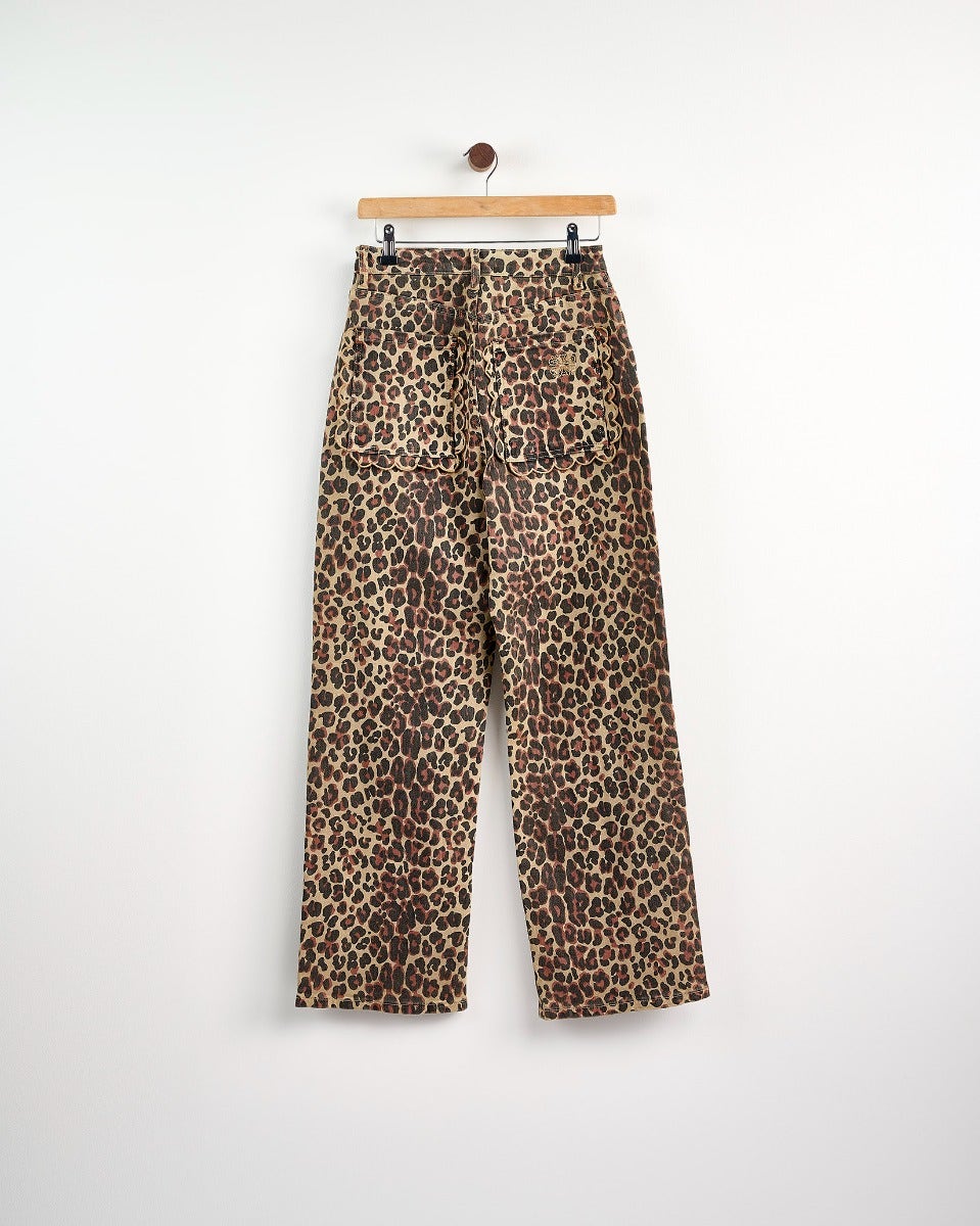 Leopard Lucia Scallop Detail Jeans