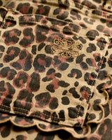 Leopard Lucia Scallop Detail Jeans
