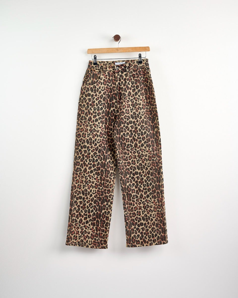 Leopard Lucia Scallop Detail Jeans