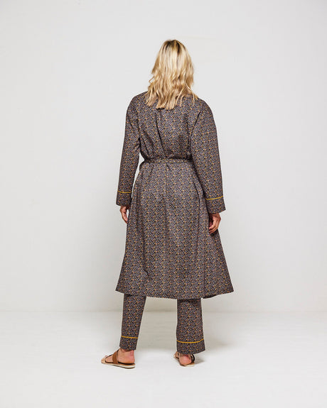 Navy-Night-Garden-Cotton-Dressing-Gown