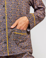 Navy Night Garden Cotton Pyjama Set