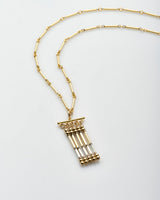 Gold Filled Woven Statement Pendant