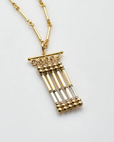 Gold Filled Woven Statement Pendant