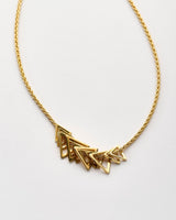 Gold Filled Woven Triangle Pendant
