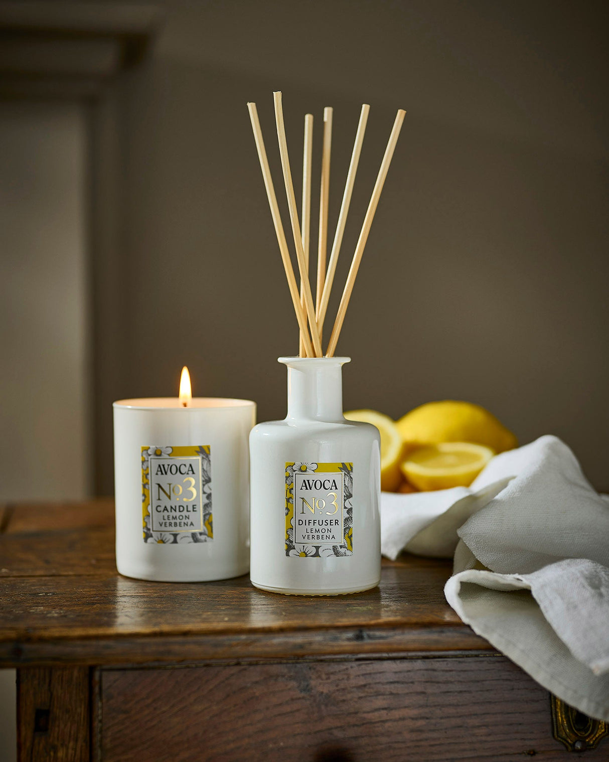 No. 3 Lemon Verbena Gift Set - Candle & Diffuser