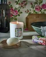 No. 4 Tea Rose Gift Set- Candle & Mini Soaps