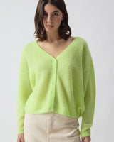 Neon Lemon Heather Nuggy Cardigan