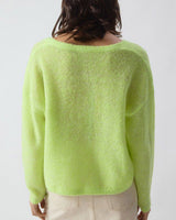 Neon Lemon Heather Nuggy Cardigan