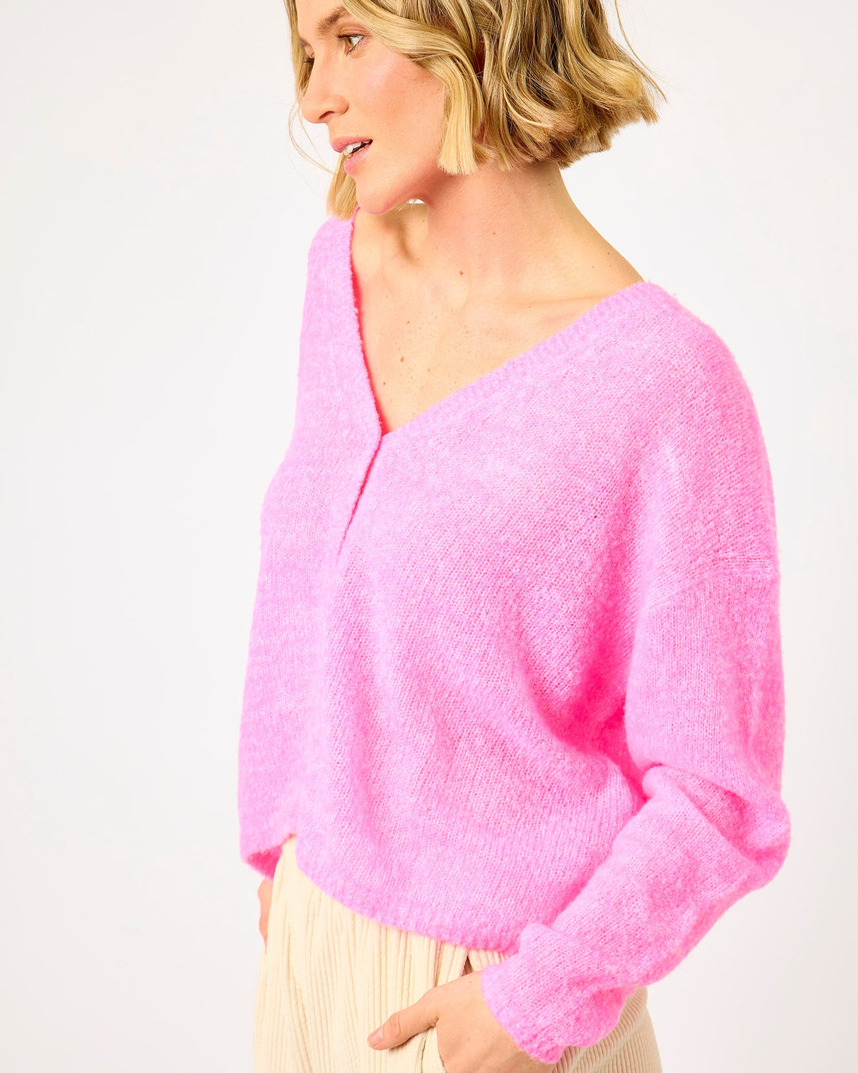 Fluorescent-Petunia-Heather-Nuggy-Cardigan