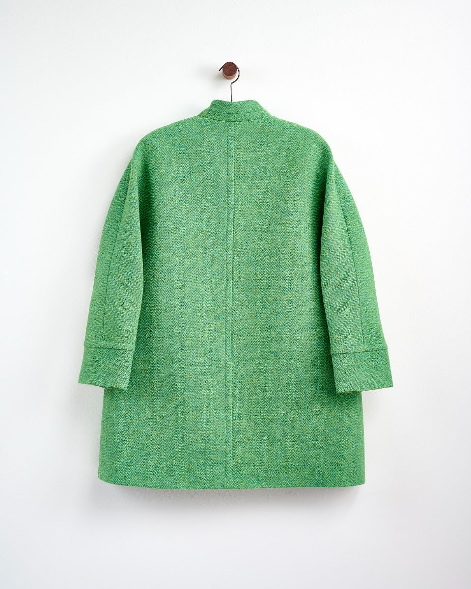 Mist Oak Donegal Wool Coat