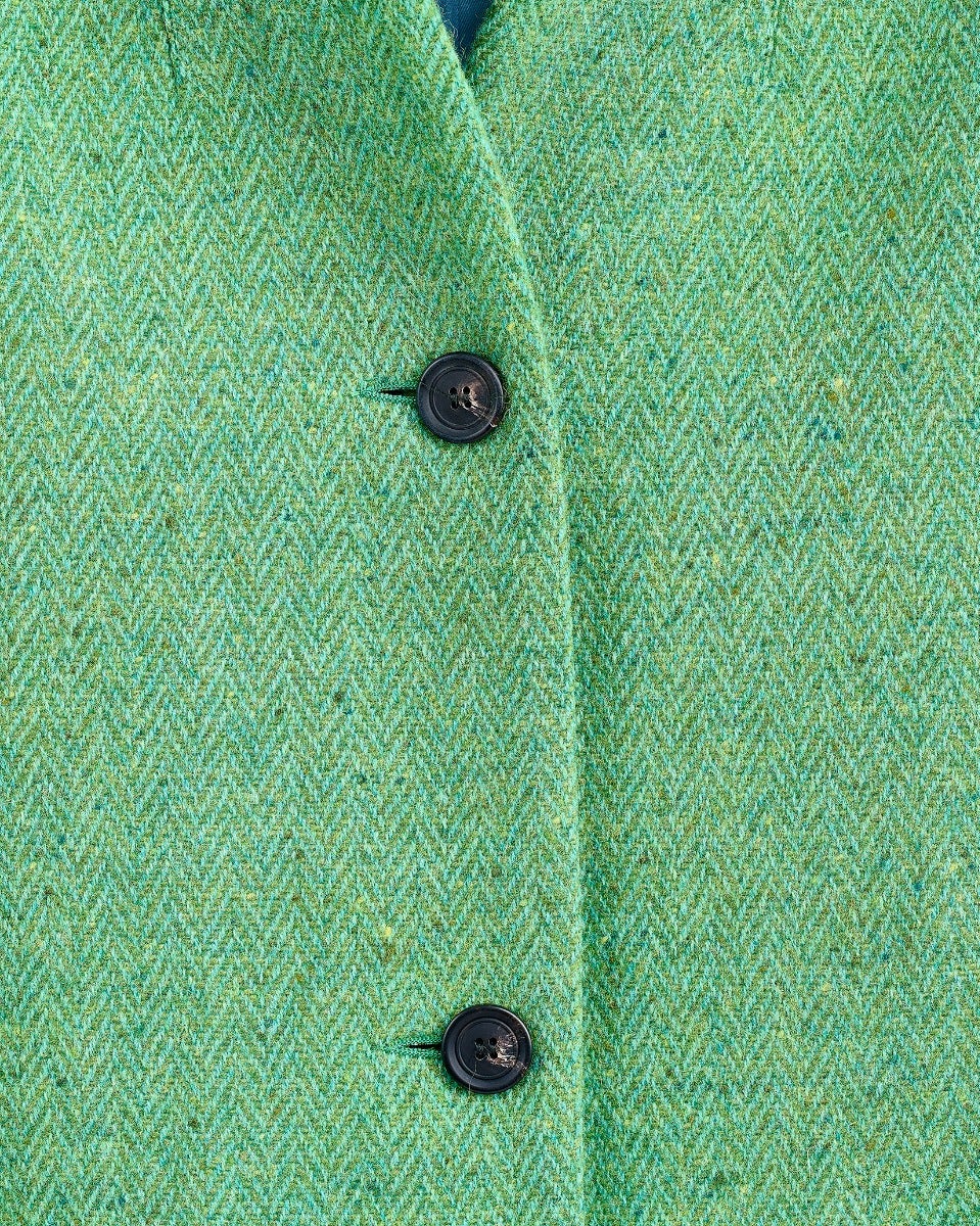 Mist Oak Donegal Wool Coat