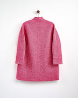 Raspberry Oak Donegal Wool Coat